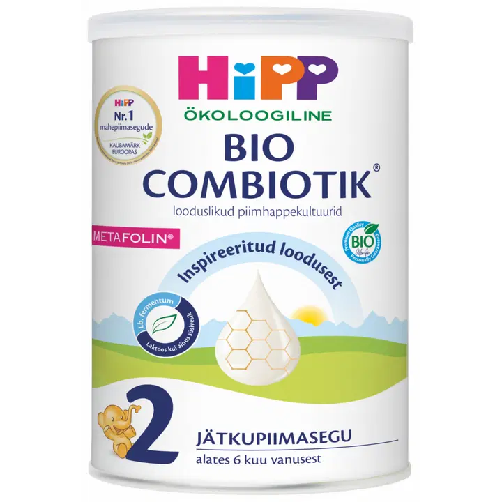 HiPP 2 Organic Combiotic jätkupiimasegu, 6k, 800g