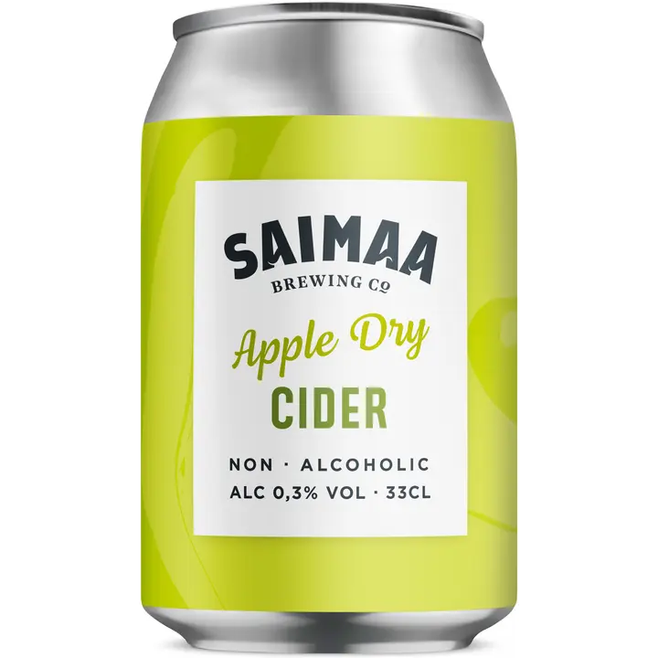 Saimaa Apple Dry Non-Alcoholic Cider 0,3% siideri 0,33l tölkki