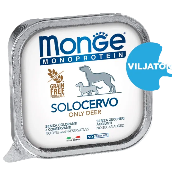 Monge dog adult Monoprotein peura 150g vuoka