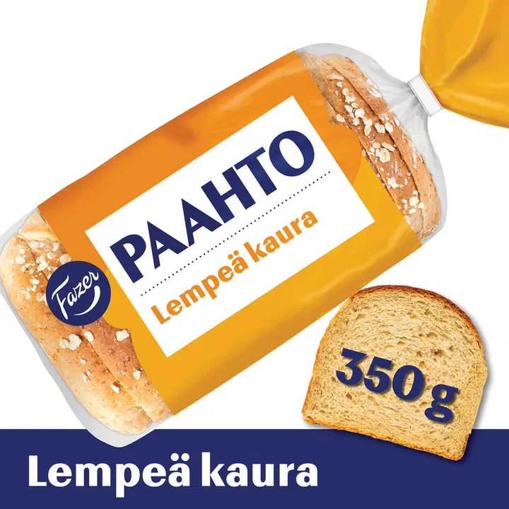 Fazer Paahto Lempeä kaura 350g, paahtoleipä