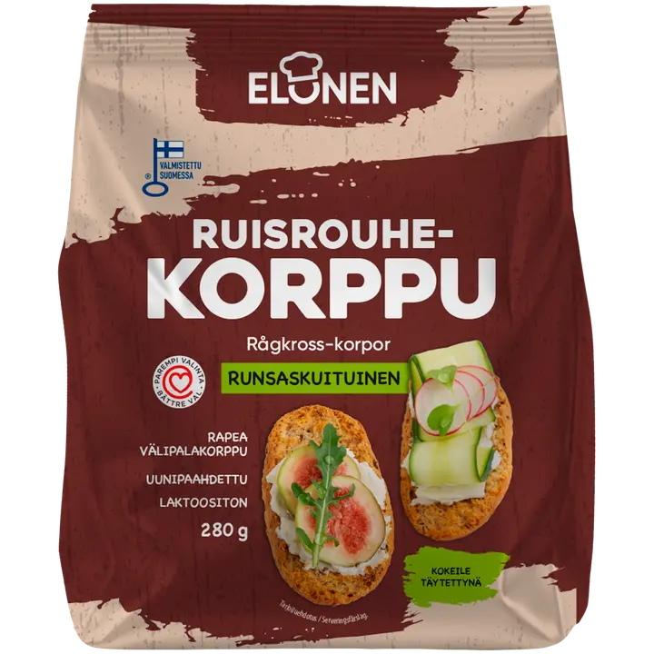 Elonen ruisrouhekorppu 280g