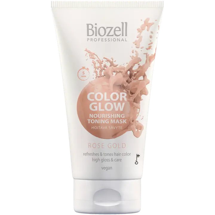 Biozell Color Glow Hoitava sävytenaamio Rose Gold 150ml