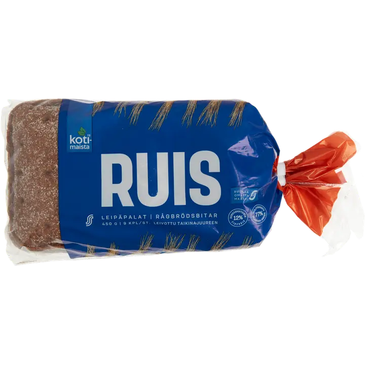 Kotimaista ruisleipäpalat 9 kpl 450 g