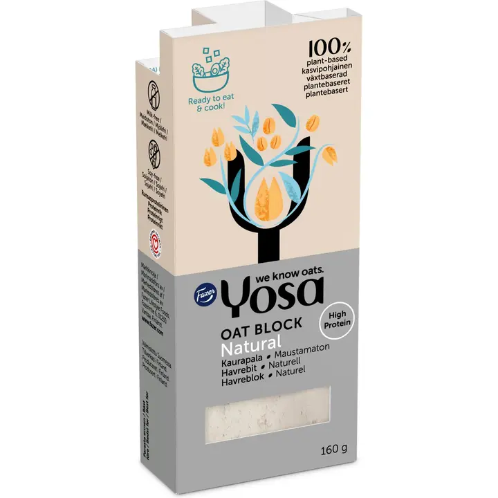 Fazer Yosa Kaurapala Maustamaton 160 g