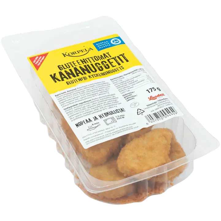 Korpela gluteenittomat kananuggetti 175g