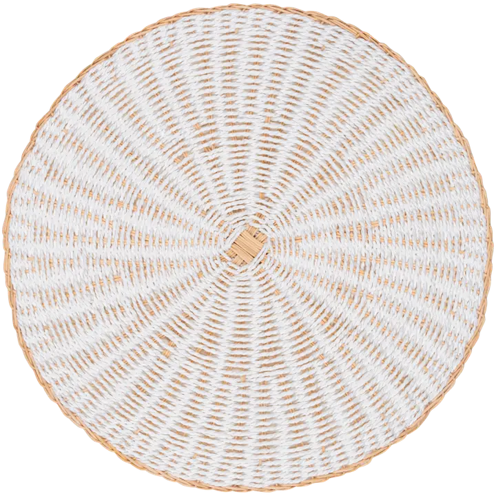 House tabletti paperinaru-rottinki 38 cm, valkoinen