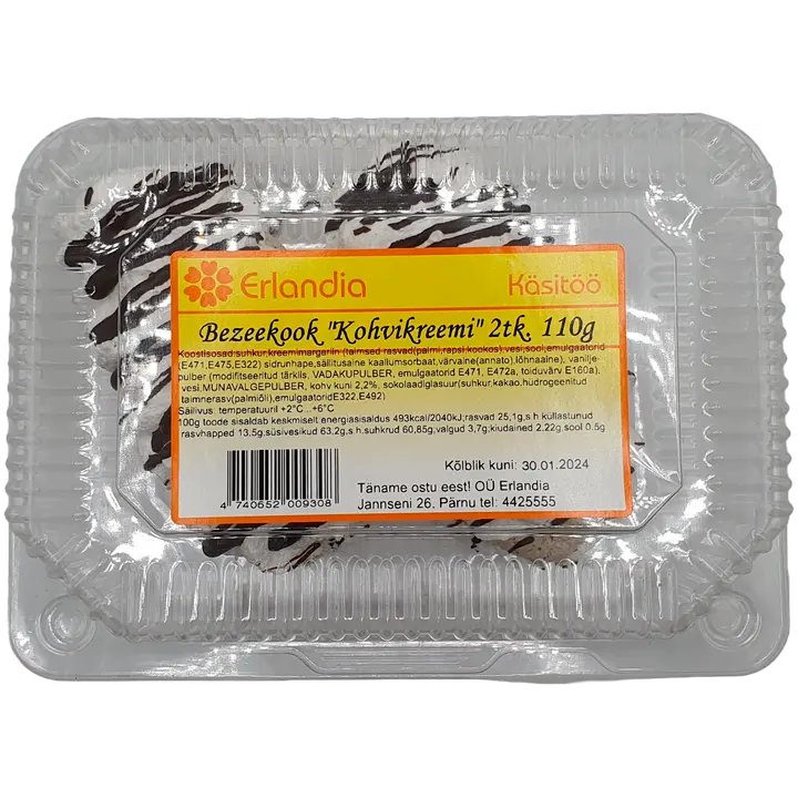 Erlandia Bezeekook Kohvikreemi 2tk.110 G