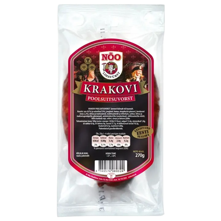 Nõo Krakovi Poolsuitsuvorst 270 G