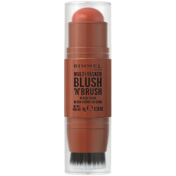Rimmel Multitasker Blush 'n' Brush 8 g 300 Nearly Suede, poskipuna