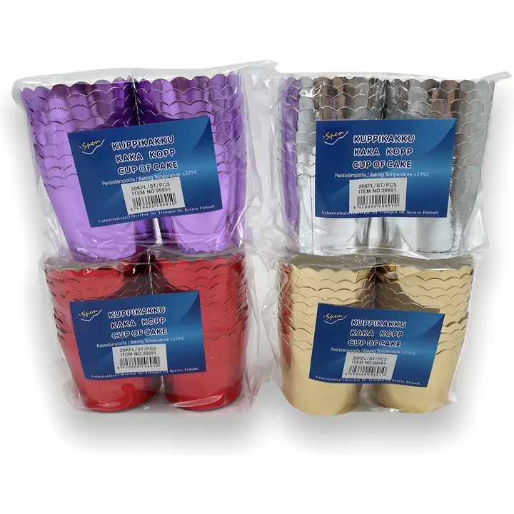 Spen kuppikakkuvuoka  cm 20kpl folio pinta