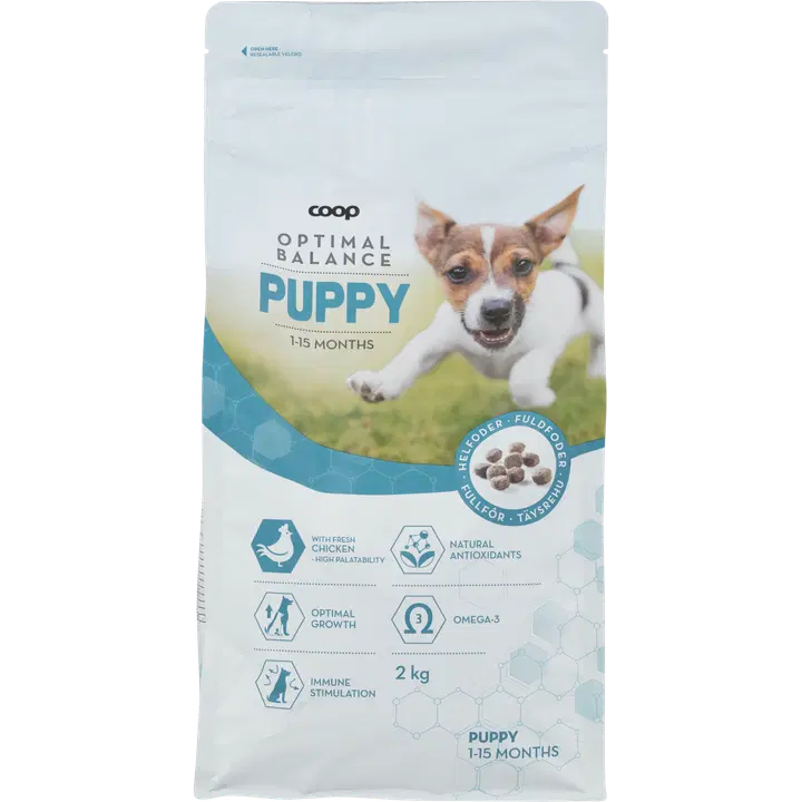 Coop Optimal kuivaruoka koiranpennuille 2kg