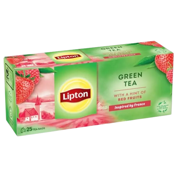 Lipton roheline tee vaarikate ja maasikatega 25 x 1,4 g