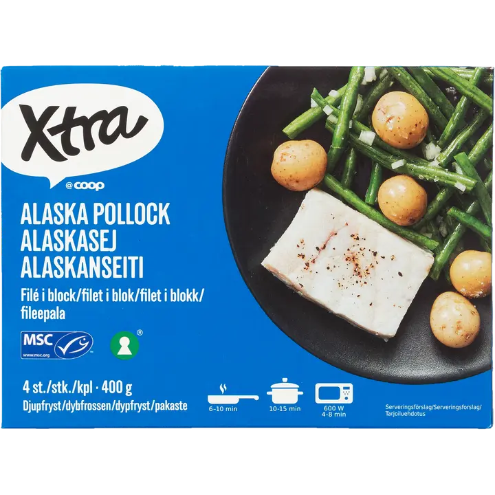 Xtra alaskanseiti 4kpl MSC 400 g