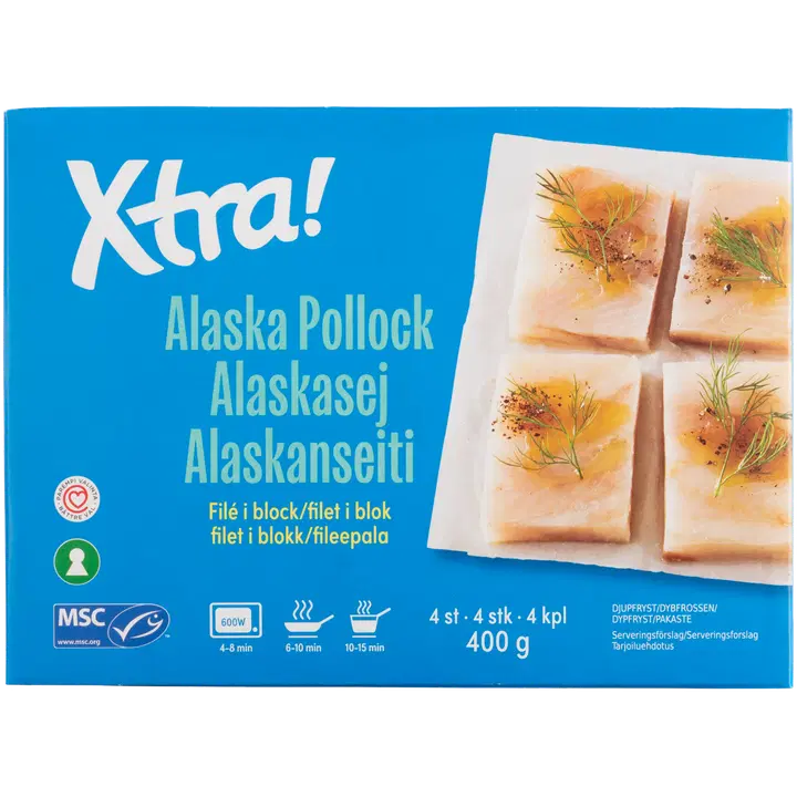 Xtra alaskanseiti 4kpl MSC 400 g