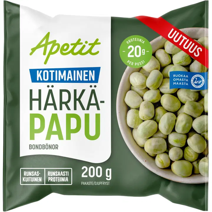 Apetit Kotimainen Härkäpapu pakaste 200g