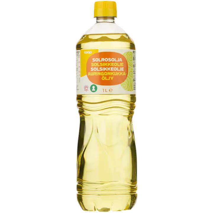 Coop auringonkukkaöljy 1 l