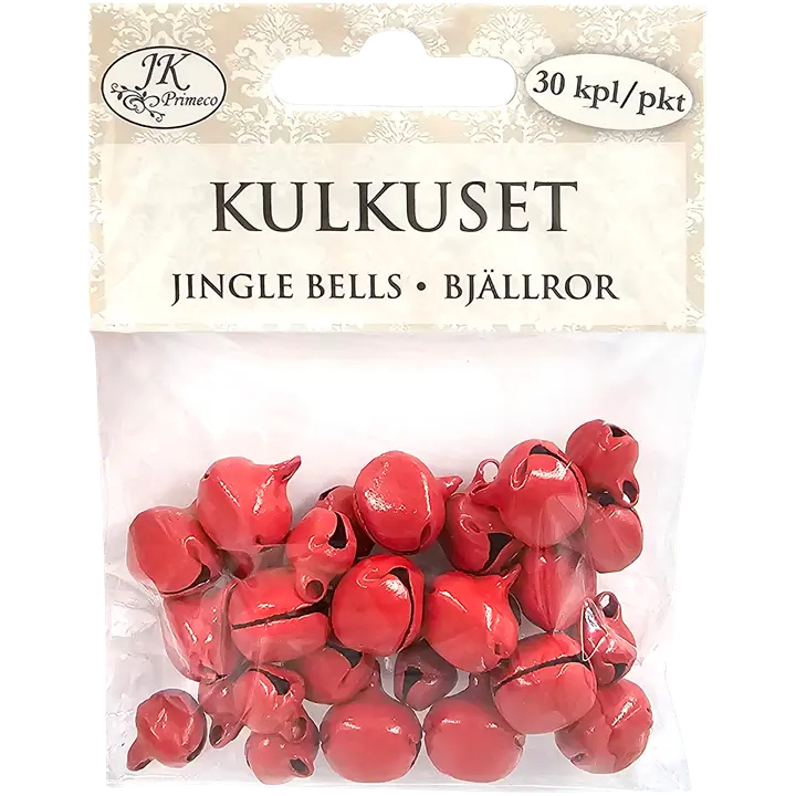 J.K. Primeco kulkuset punainen lajitelma 30kpl