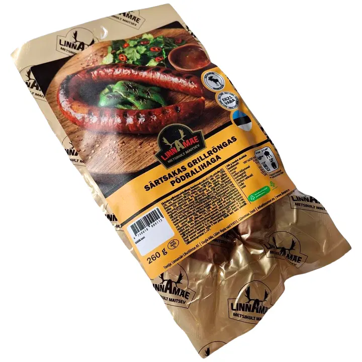 Linnamäe Särtsakas grillrõngas põdralihaga 260g