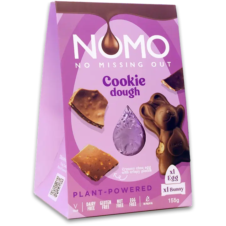 Kinnerton NOMO Vegan & Free From Cookie Dough Pääsiäismuna 155g