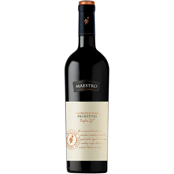 Maestro Sangiovese Primitivo Puglia KGT vein 12,5%vol 750 ml