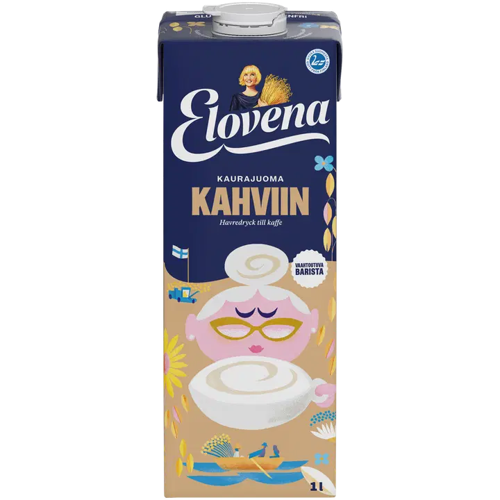 Elovena 1l kaurajuoma kahviin