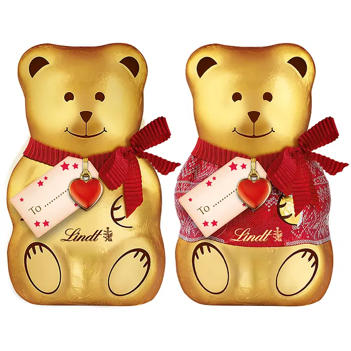 Lindt TEDDY maitosuklaakuvio, mukana pieni kortti 100g