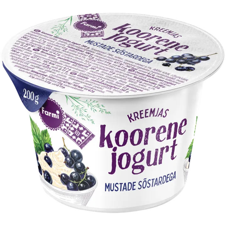 Farmi Koorene jogurt mustasõstraga, 200 g