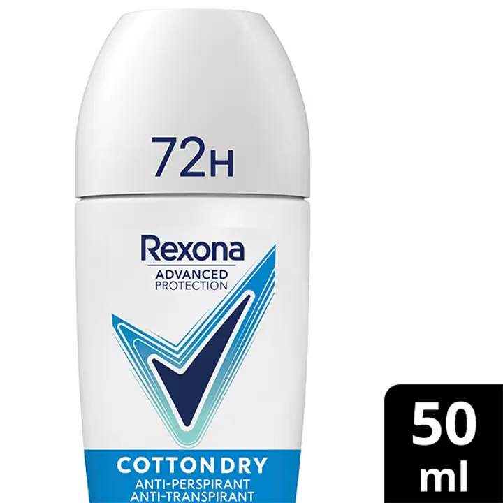 Rexona 72h Advanced Protection Cotton Dry Antiperspirantti Deodorantti Roll-on naisille 50 ml