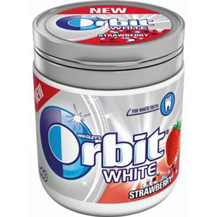 Orbit White maasika pudelis 60 tk