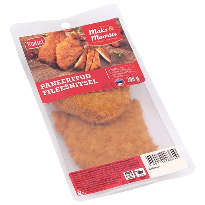 Maks ja Moorits Paneeritud Fileešnitsel 280G