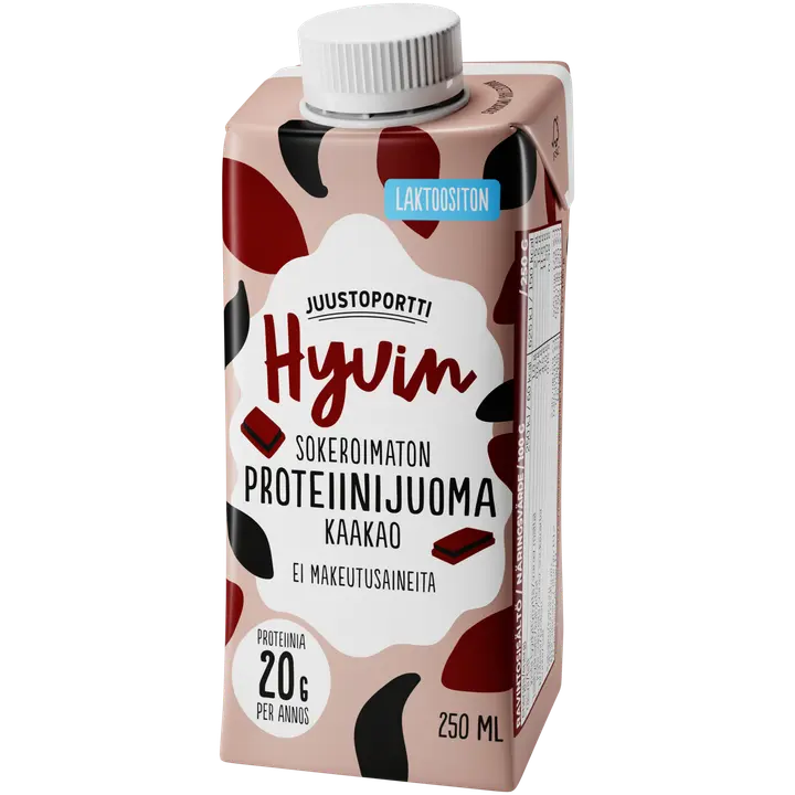 Juustoportti Hyvin proteiinijuoma 250 ml kaakao laktoositon