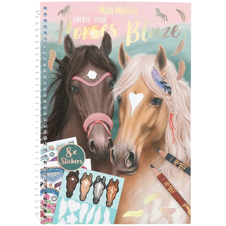 Miss Melody Väritys- ja tarrakirja