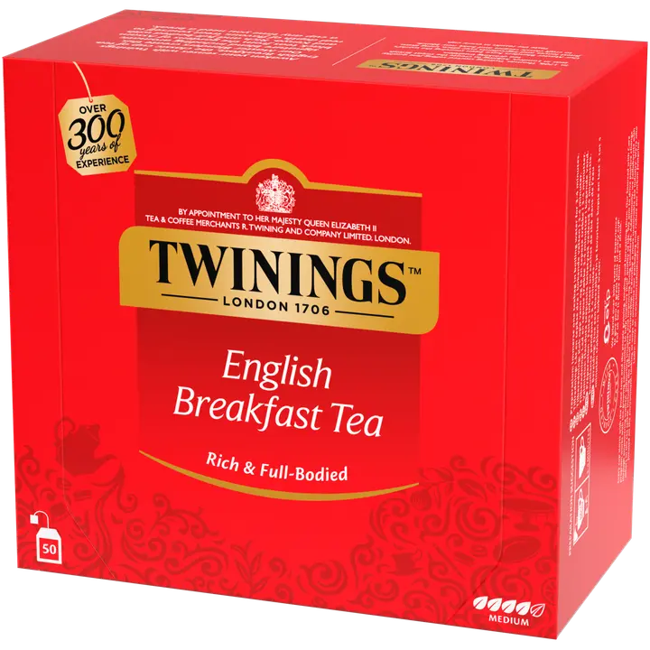 Twinings 50x2g English Breakfast tee