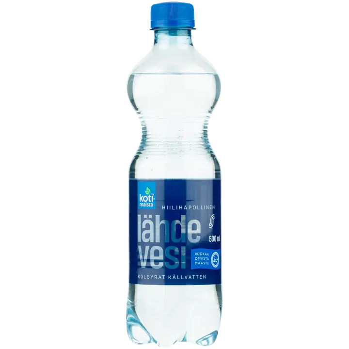 Kotimaista Hiilihapollinen lähdevesi 0,5l