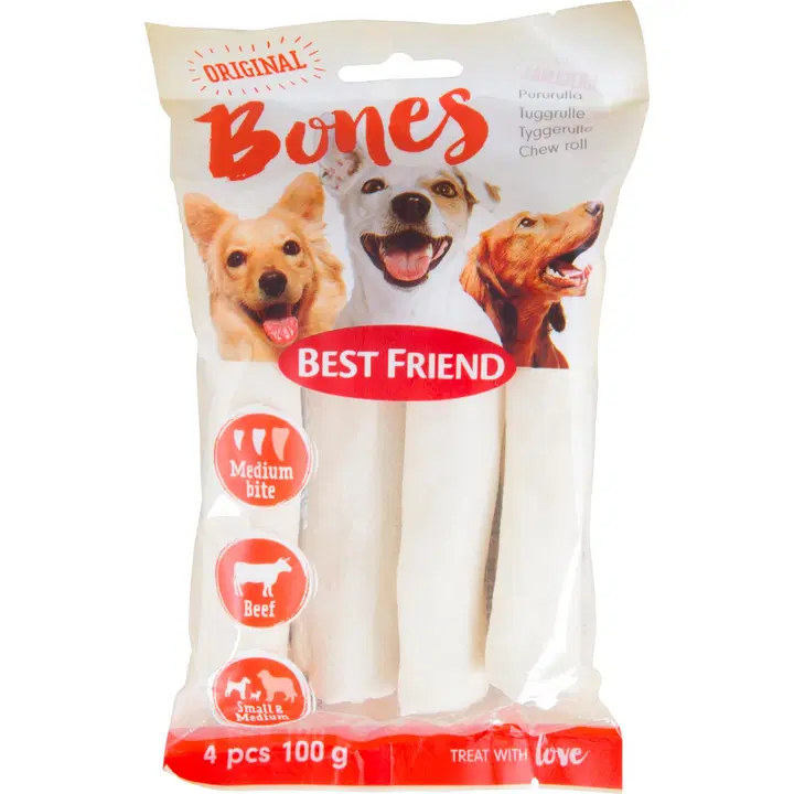 Best Friend Bones Vaalea pururulla 12cm 4kpl 120g