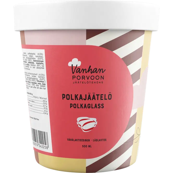 Vanhan Porvoon jäätelötehdas Polkajäätelö 500ml