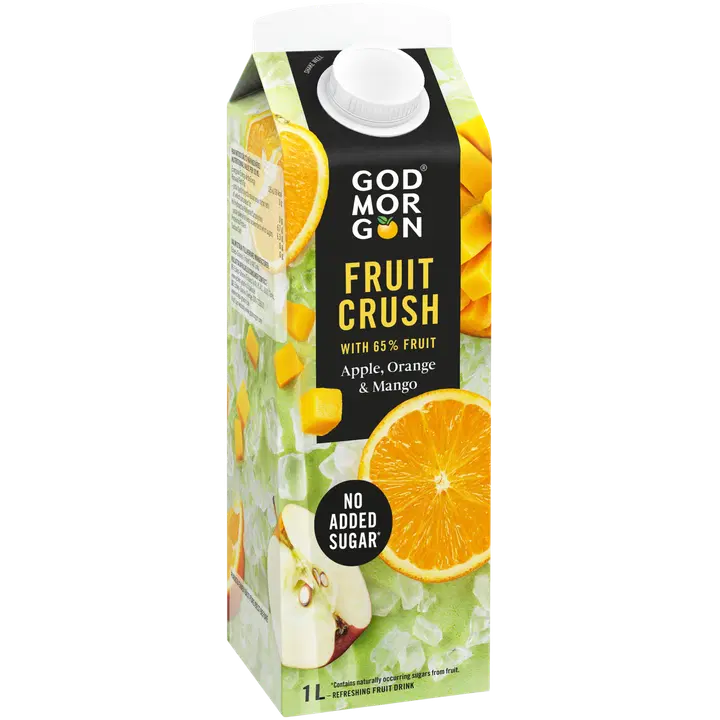 God Morgon Fruit Crush Omena, appelsiini & mangomehujuoma 1 L