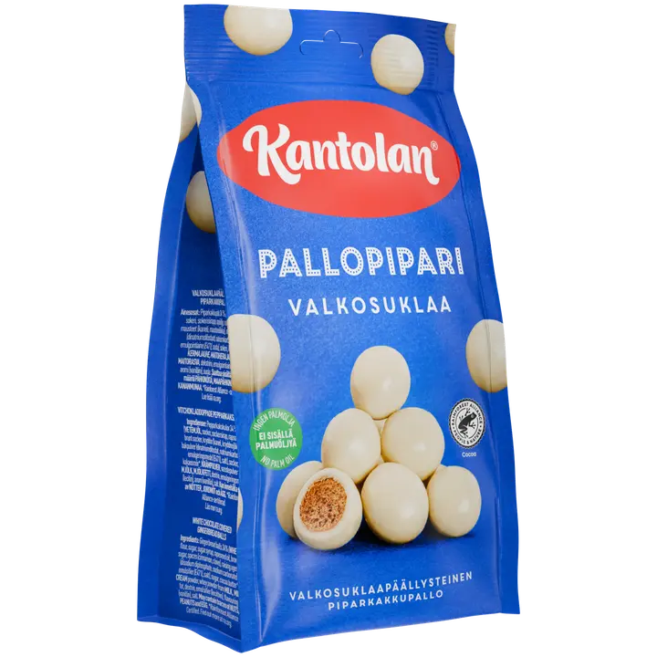 Kantolan Pallopipari valkosuklaa piparkakkupallo 150g
