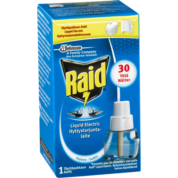 Raid Liquid Electric sähköinen hyttyskarkotin täyttö 1kpl