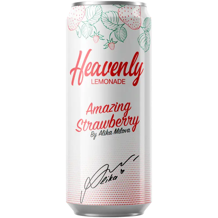Heavenly Lemonade maasikamaitseline karboniseeritud karastusjook 330 ml