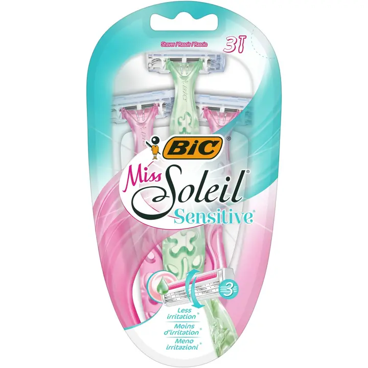 BIC varsiterä Miss Soleil Sensitive 3-pack