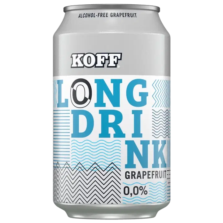 Koff Long Drink Grapefruit alkoholiton lonkero 0 % tölkki 0,33 L