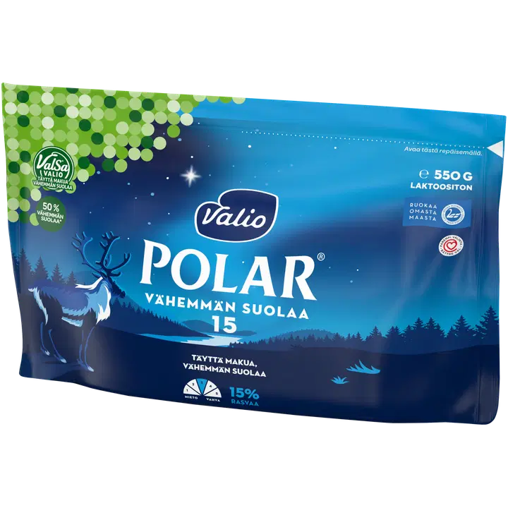 Valio Polar® Vähemmän suolaa 15 % e550 g ValSa®