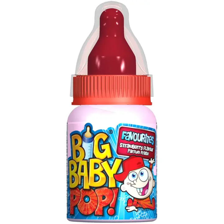 Bazooka Big Baby Pop tikkukaramelli ja dippijauhetta 32g