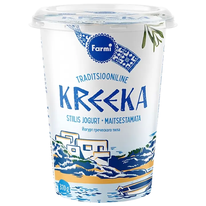 Farmi Kreeka jogurt 10%, laktoosivaba, 370 g