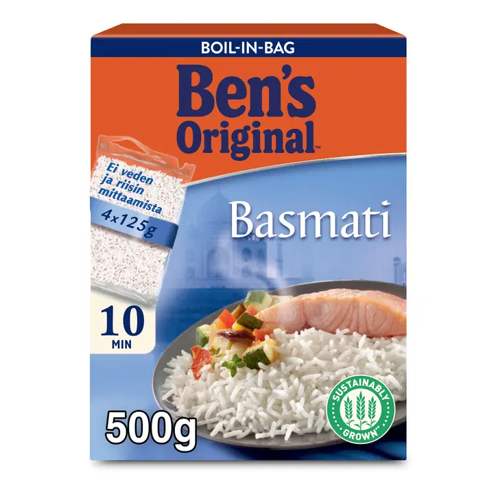 Ben's Original Basmatiriisi keitinpusseissa 4x125g