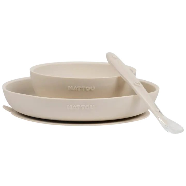 Nattou lasten astiasto 3osaa, cley vaalea