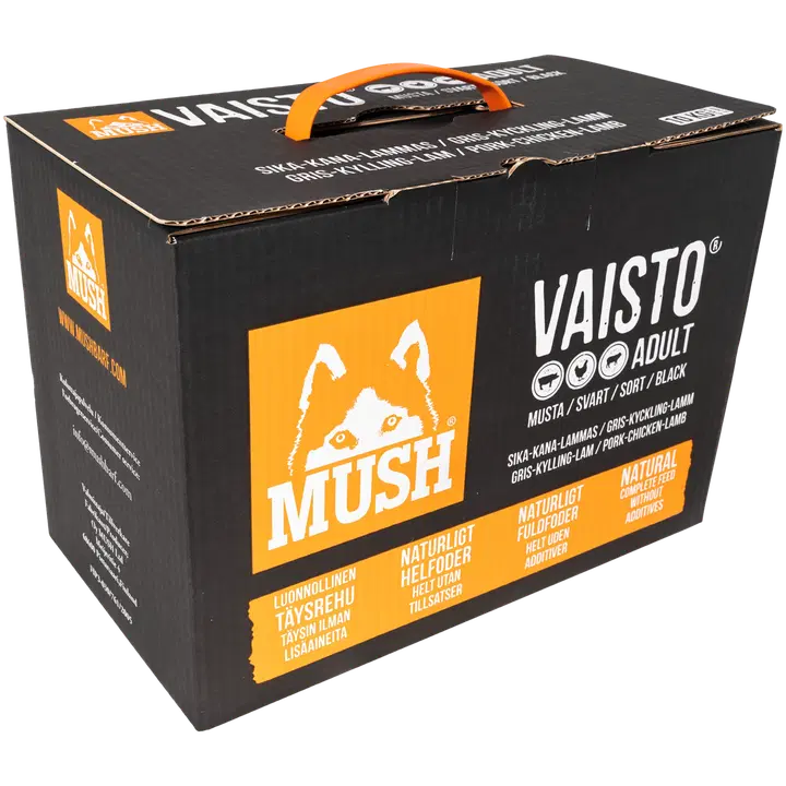 MUSH Vaisto Musta täysravinto koirille 10 kg
