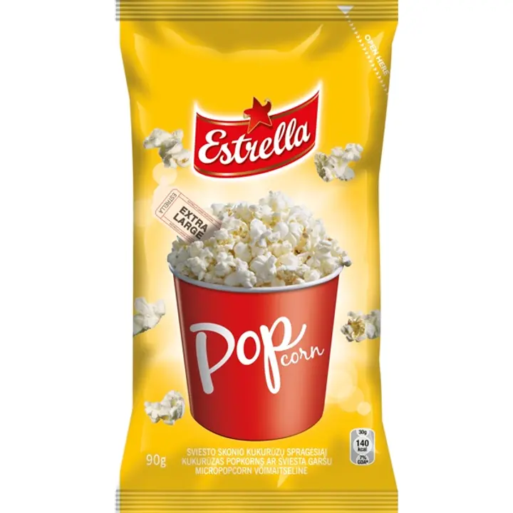 ESTRELLA Mikropopkorn võimaitseline 90 g