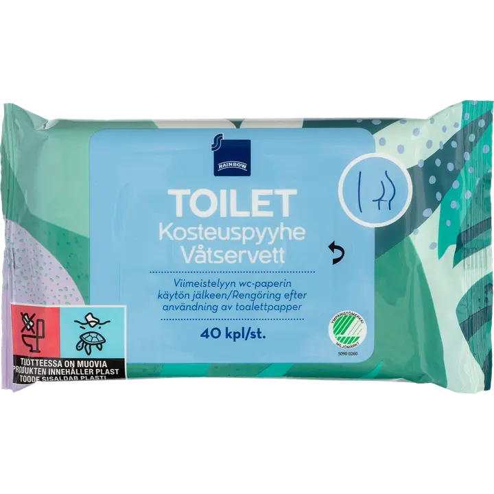 Rainbow sanitaarsed niisked salvrätikud 40tk
